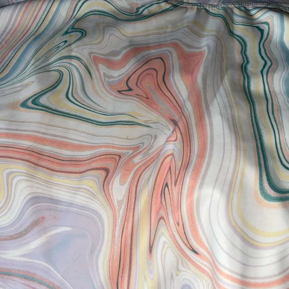 Marble Print Active Skort